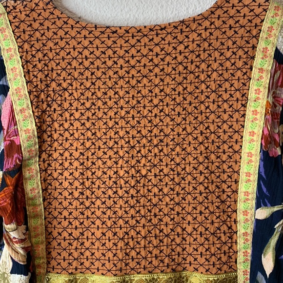 RD + Koko Floral & Embroidered Peasant Blouse sz S - Picture 6 of 7